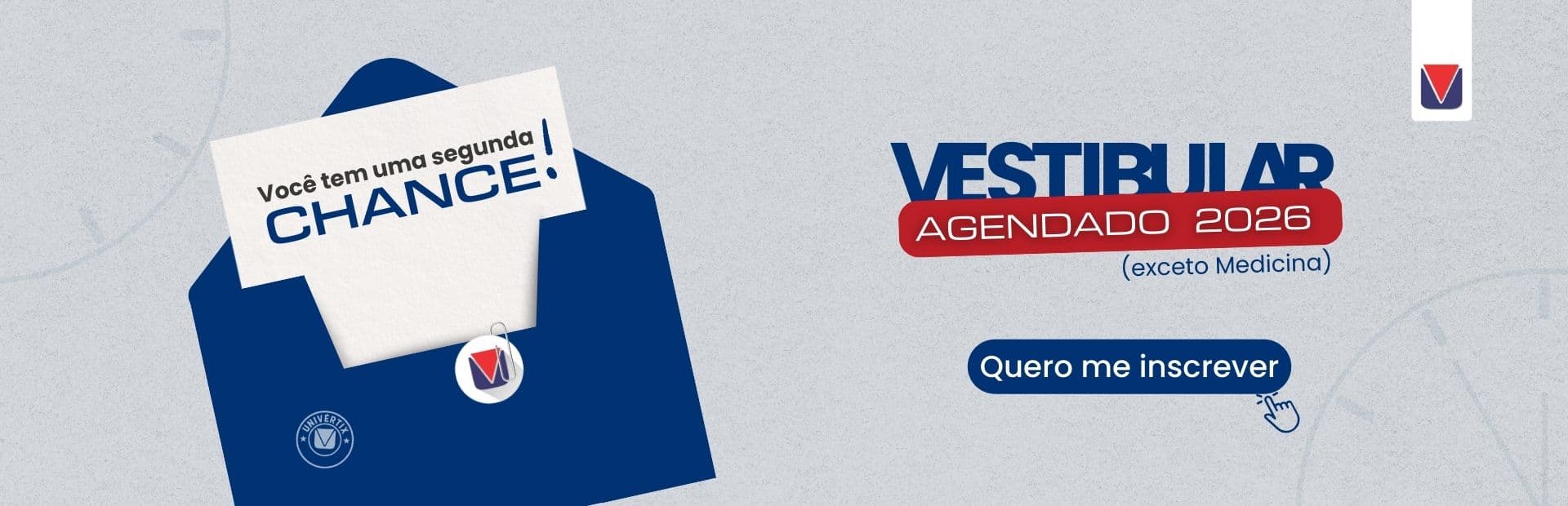 Vestibular Agendado - Três Rios - Clique para realizar sua inscrição.